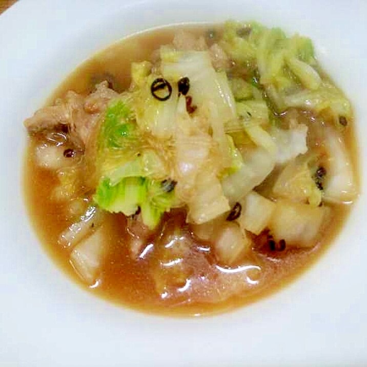 鶏もも白菜春雨の炒め煮/ちょい辛